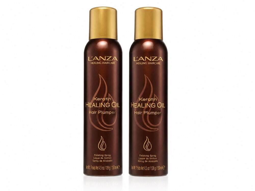 L’ANZA Keratin Healing Oil Hair Plumper Finishing Spray 4.5 oz 150ml Duo New